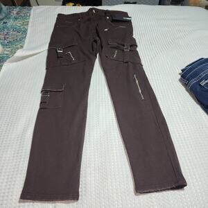NOVA MEN NWT MENS SIZE 40 INSPECT ME CARGO STACKED SKINNY PANTS